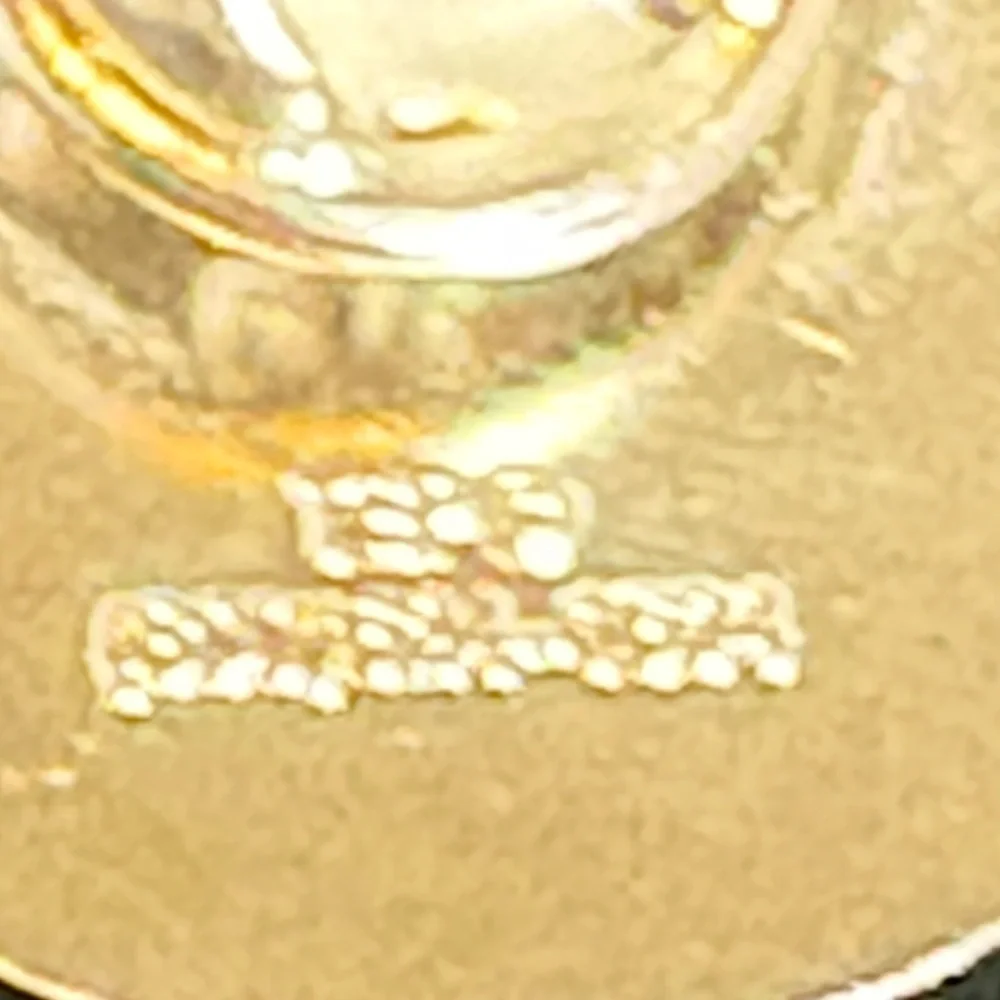 Round Black and Gold Career & Technology Pin Waco ISD